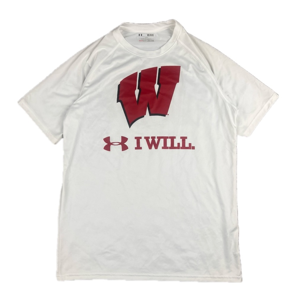 Under Armour White and Red Graphic Tee